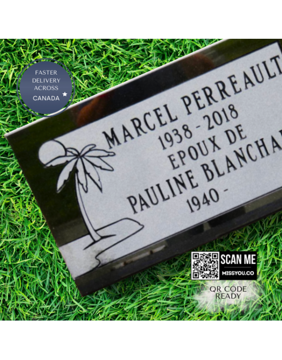 Flat Granite Marker #043